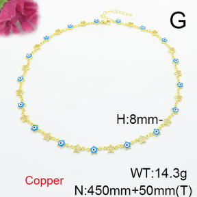 Fashion Copper Necklace  F6N300721aivb-L017