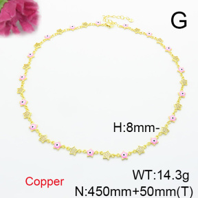 Fashion Copper Necklace  F6N300722aivb-L017