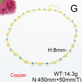 Fashion Copper Necklace  F6N300723aivb-L017