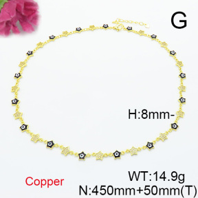 Fashion Copper Necklace  F6N300724aivb-L017