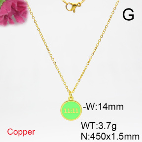 Fashion Copper Necklace  F6N300727vail-L017
