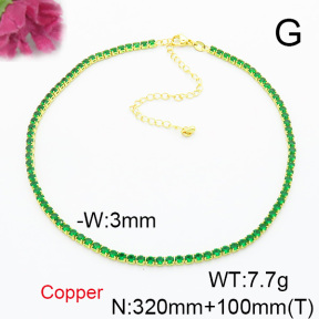 Fashion Copper Necklace  F6N403870bhva-L017