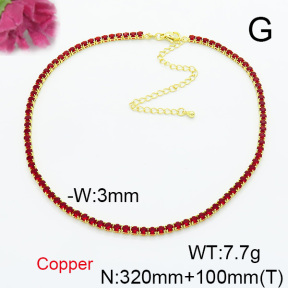 Fashion Copper Necklace  F6N403871bhva-L017