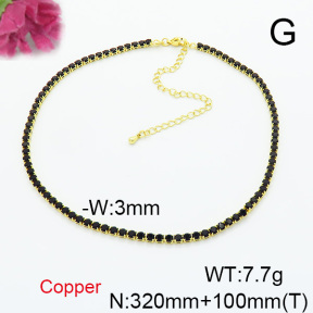 Fashion Copper Necklace  F6N403872bhva-L017