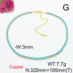 Fashion Copper Necklace  F6N403874bhva-L017