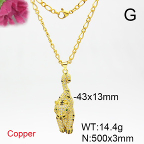 Fashion Copper Necklace  F6N403876vbmb-L017