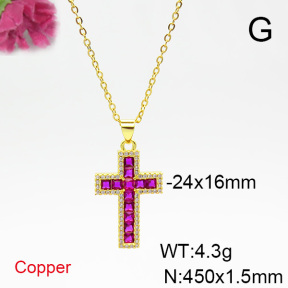 Fashion Copper Necklace  F6N403877ablb-L017