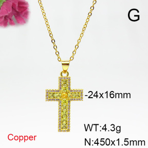 Fashion Copper Necklace  F6N403878ablb-L017