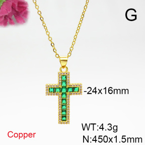 Fashion Copper Necklace  F6N403879ablb-L017