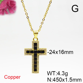 Fashion Copper Necklace  F6N403881ablb-L017