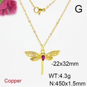Fashion Copper Necklace  F6N403885baka-L017