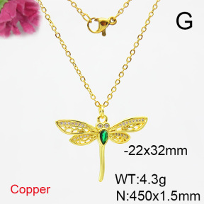 Fashion Copper Necklace  F6N403886baka-L017