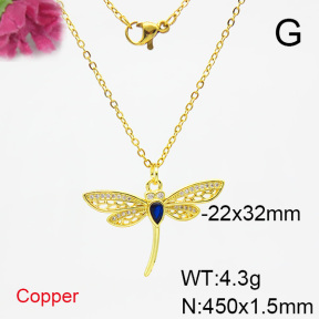 Fashion Copper Necklace  F6N403888baka-L017