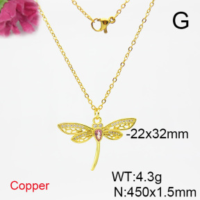 Fashion Copper Necklace  F6N403889baka-L017