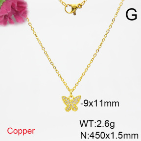 Fashion Copper Necklace  F6N403891avja-L017