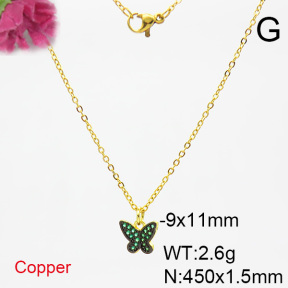 Fashion Copper Necklace  F6N403893avja-L017
