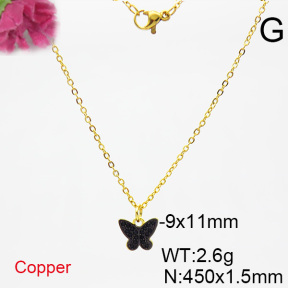 Fashion Copper Necklace  F6N403894avja-L017