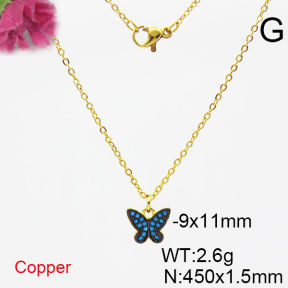 Fashion Copper Necklace  F6N403895avja-L017