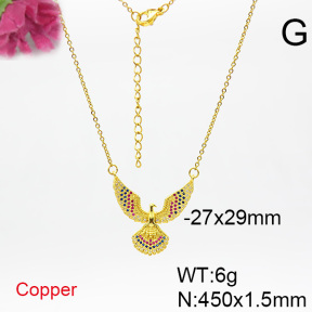 Fashion Copper Necklace  F6N403897ablb-L017