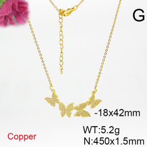 Fashion Copper Necklace  F6N403901bbov-L017