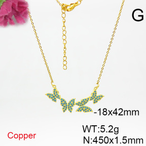 Fashion Copper Necklace  F6N403902bbov-L017