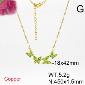 Fashion Copper Necklace  F6N403903bbov-L017