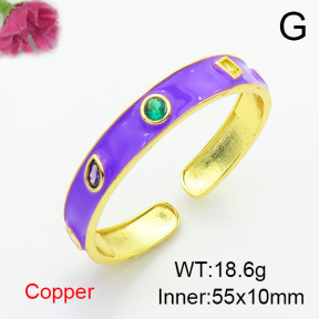 Fashion Copper Bangle  F6BA30138ahlv-L002