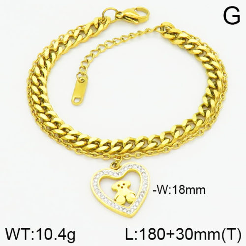 SS Bear Bracelets  TB2000139abol-434