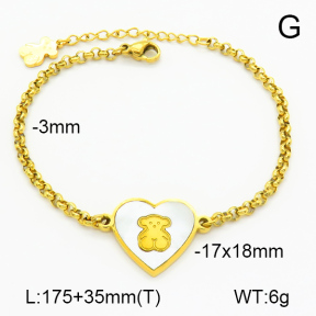 SS Bear Bracelets  TB7000019ahlv-659
