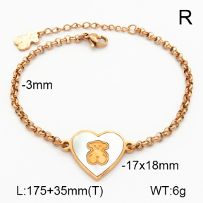 SS Bear Bracelets  TB7000020vhmv-659