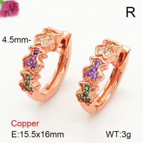Fashion Copper Bear Earrings  TE7000017vhmv-659