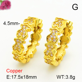 Fashion Copper Bear Earrings  TE7000022vhnv-659