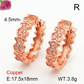 Fashion Copper Bear Earrings  TE7000024vhnv-659