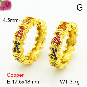 Fashion Copper Bear Earrings  TE7000025vhnv-659