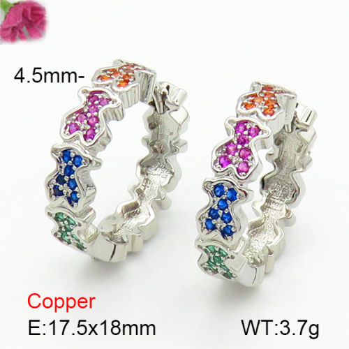 Fashion Copper Bear Earrings  TE7000027vhmv-659