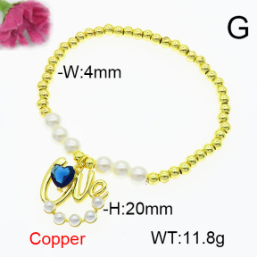 Fashion Copper Bracelet  F6B405016bbml-L024