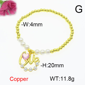 Fashion Copper Bracelet  F6B405018bbml-L024