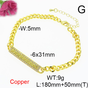 Fashion Copper Bracelet  F6B405020vbnb-L024