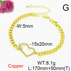 Fashion Copper Bracelet  F6B405022vbnb-L024