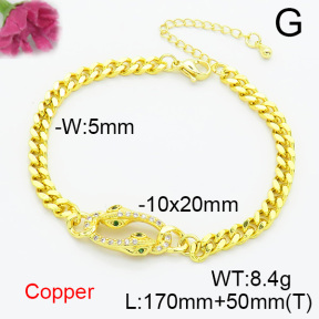 Fashion Copper Bracelet  F6B405043bbml-L024