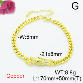 Fashion Copper Bracelet  F6B405045bbml-L024