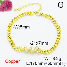 Fashion Copper Bracelet  F6B405046bbml-L024
