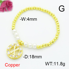 Fashion Copper Bracelet  F6B405096bbml-L024