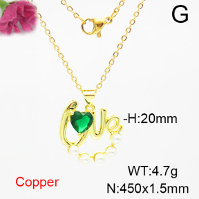 Fashion Copper Necklace  F6N403908aajl-L024