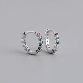 925 Silver Earrings  Weight:1g  1.9*11.8mm  JE1454vhmp-Y10  EH1109