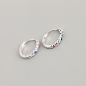 925 Silver Earrings  Weight:1.1g  1.9*12mm  JE1456vhmm-Y10  EH1121