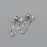 925 Silver Earrings  Weight:0.8g  6.8*27mm  JE1464bhii-Y10  EH1214