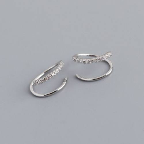 925 Silver Earrings  Weight:0.77g  12.8  JE1492bhhi-Y10  EH1337