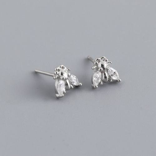 925 Silver Earrings  Weight:0.81g  6.8*6.8mm  JE1518bhbo-Y10  EH1382