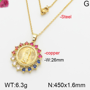 Fashion Copper Necklace  F5N400475bbml-J66